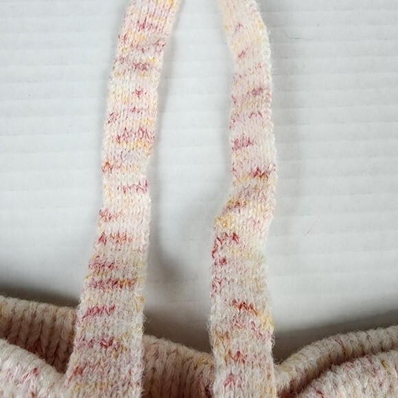 NWOT Sundown By Splendid Knit Shorts Cotton Blend Cream Pink Loungewear Size M - Picture 10 of 12